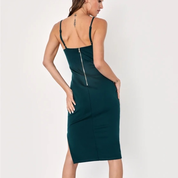 Lulus Forest Green Bodycon Mini Dress - Picture 4 of 8